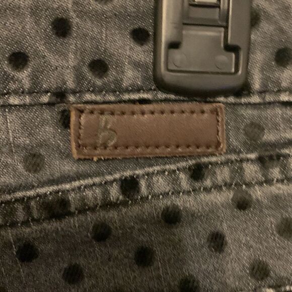 Boden the So-Ho gray with black polka dots skinny jeans Size 4R - Picture 4 of 6